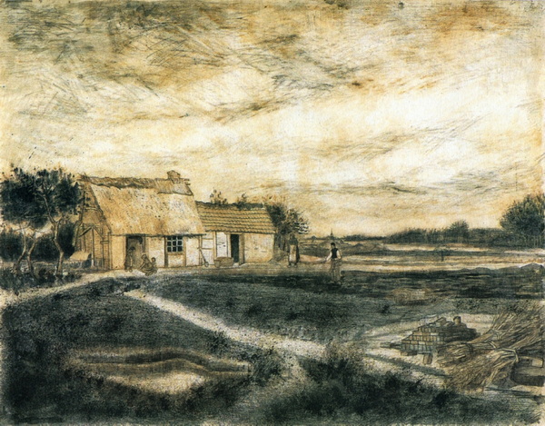 Barn with Moss-Covered Roof, 1881