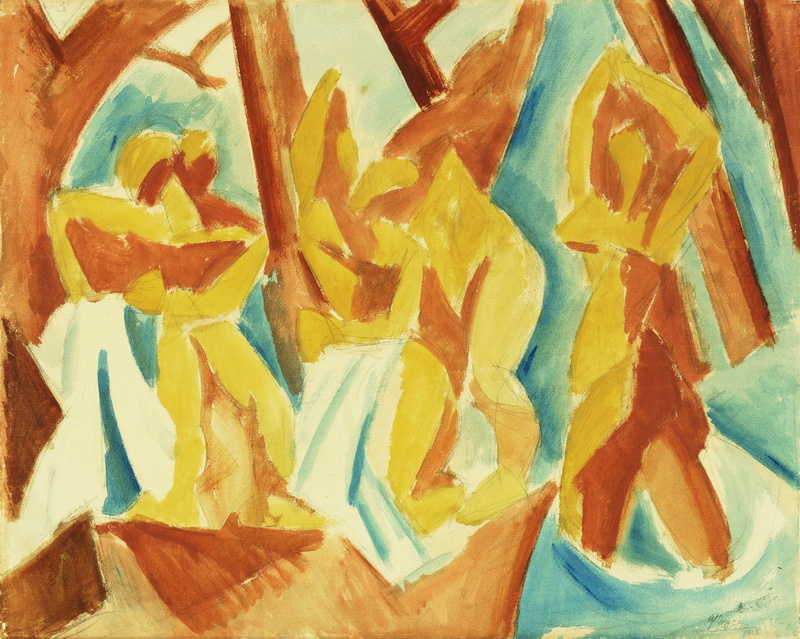 Bathers in a Forest, 1908