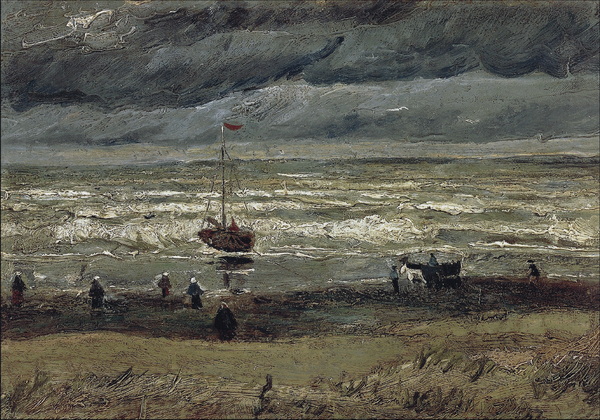 Beach at Scheveningen in Stormy Weather, 1882