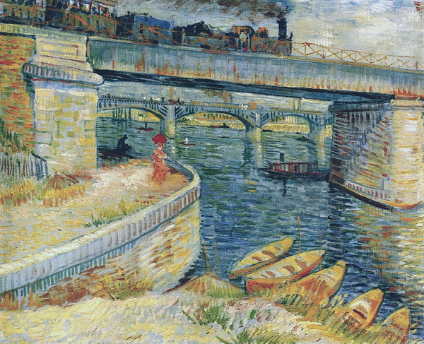 Bridges across the Seine at Asnieres, 1887