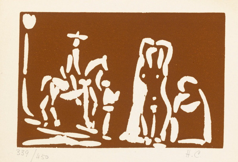 Cartes De Voeux Galerie Madoura (B. 1240, 1461, 1462, 1853), 1966