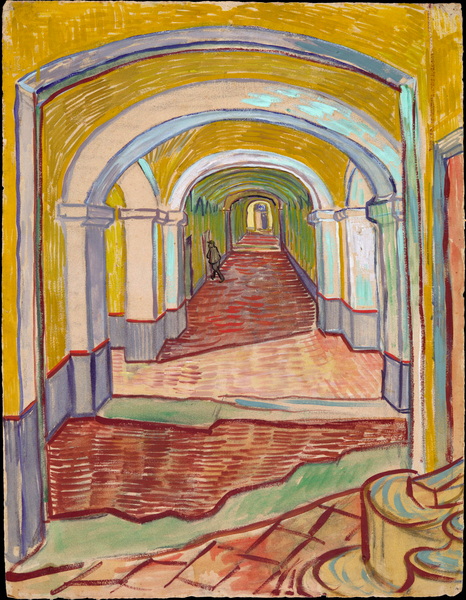 Corridor in Saint-Paul Hospital (Corridor in Asylum), 1889