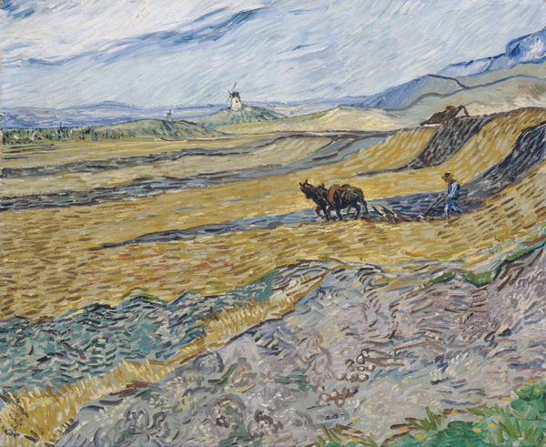 Enclosed Field with Ploughman, 1889