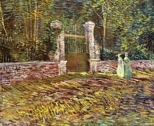 Entrance to the Park at Voyer-d'Argenson in Asnieres, 1887