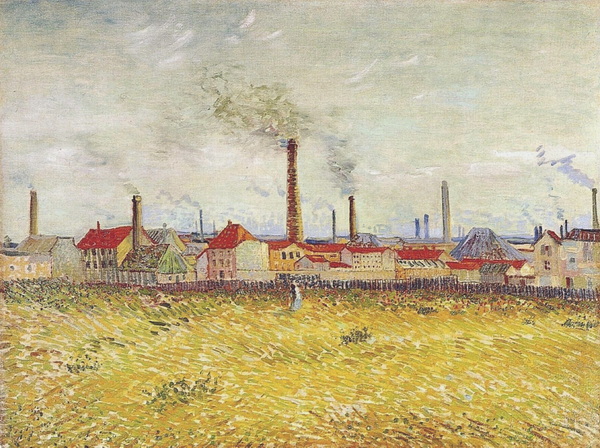 Factories at Asnieres, Seen from the Quai de Clichy, 1887