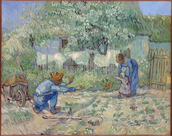 First Steps (after Millet), 1890