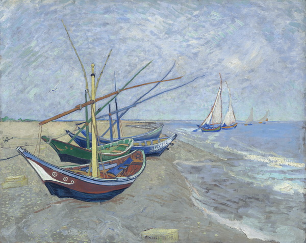 Fishing Boats on the Beach at Les Saintes-Maries-de-la-Mer, 1888