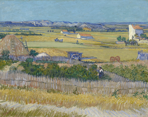 Harvest Landscape with Blue Cart, 1888