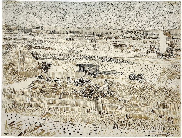 Harvest - The Plain of La Crau, 1888