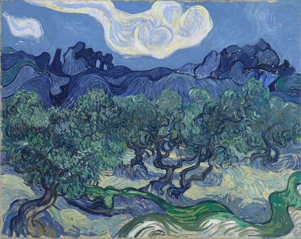 Olive Trees with the Alpilles in the Background, 1889 02