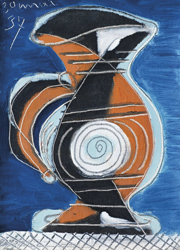 Orange and Blue Pitcher, 1937