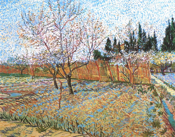 Orchard with Peach Trees in Blossom, 1888