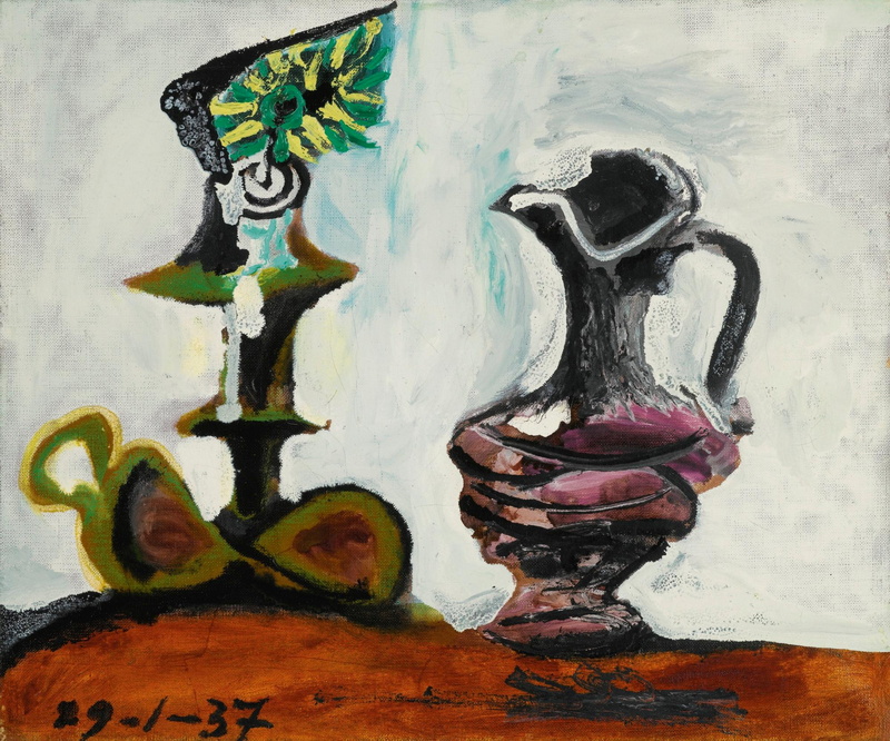 Pablo Picasso-Nature Morte à La Bougie, 1937