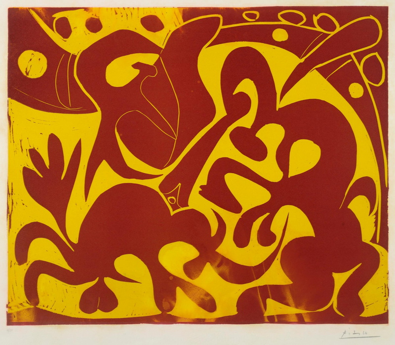 Pique (Rouge Et Jaune) (B. 908; Ba. 1227), 1959