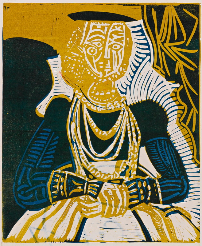 Portrait de jeune fille, d'après Cranach le Jeune II, 1958 (2)