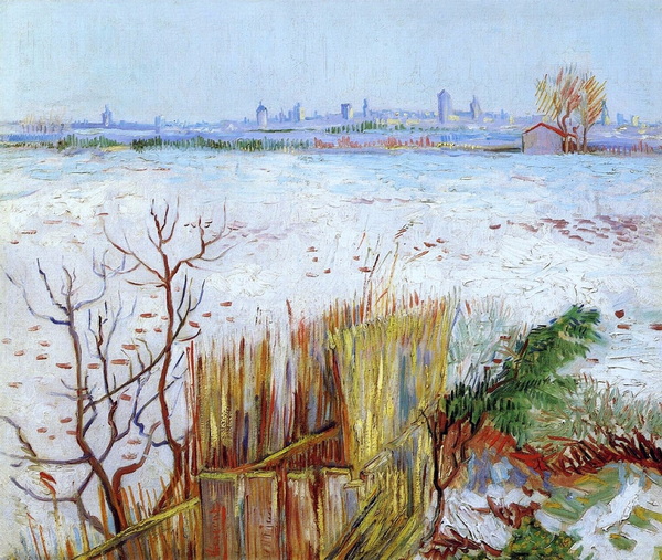 Snowy Landscape with Arles in the Background, 1888