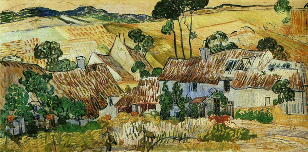 Thatched Houses against a Hill, 1890