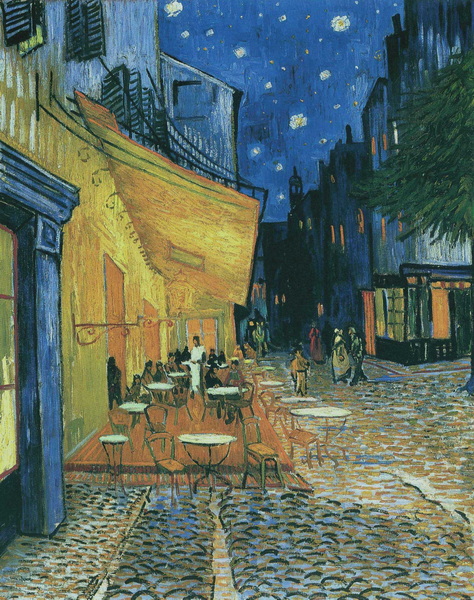 The Cafe Terrace on the Place de Forum in Arles at Night, 1888