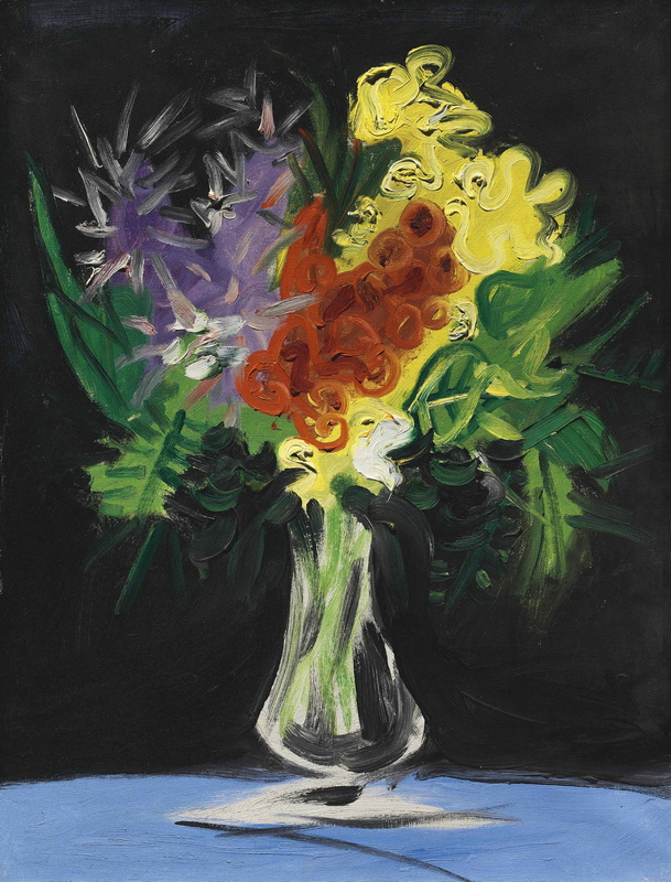 The Flowerpot on a Black Background, 1932