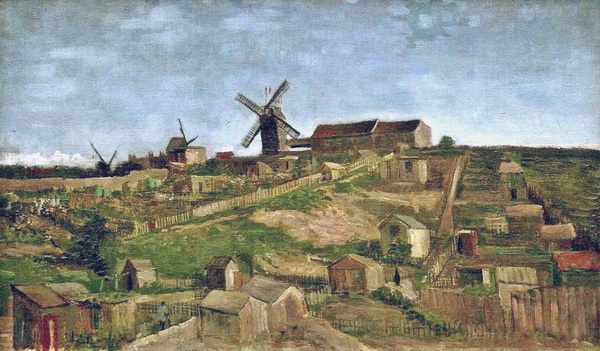 The Hill of Montmartre with Stone Quarry and Windmills, 1886 03