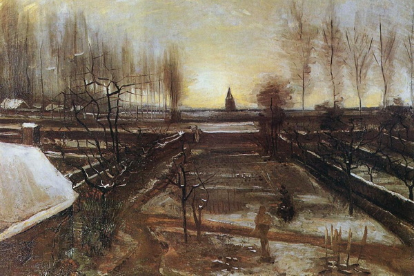 The Parsonage Garden at Nuenen in the Snow, 1885