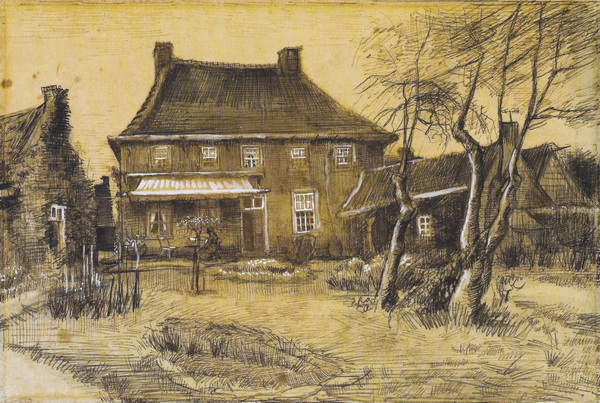 Vincent van Gogh - The Vicarage at Neunen: Seen from the Back, with Artist's Studio on the Right, 1884 at Art Gallery of Ontario - Toronto Canada