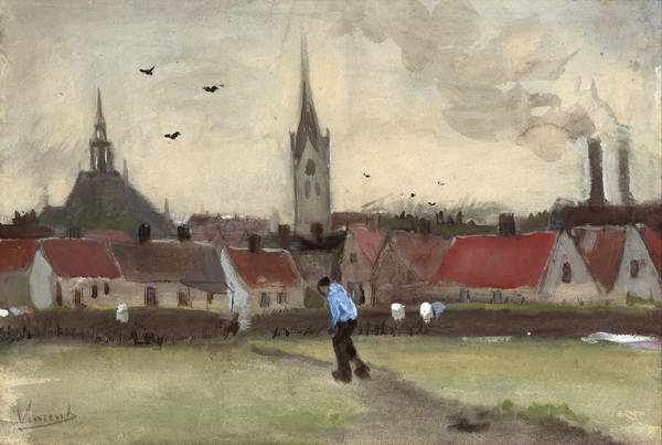 Town View of the Hague with the Nieuwe Kerk, 1882