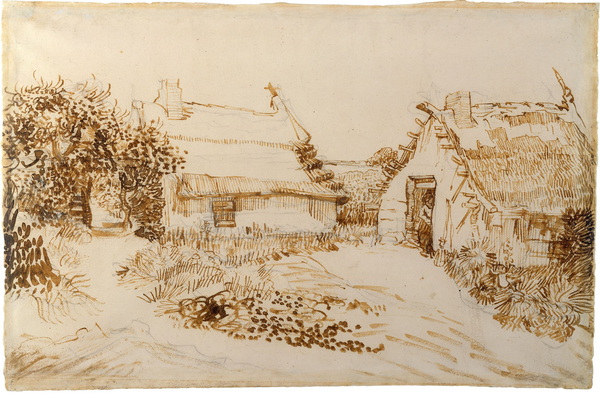 Two Cottages at Saintes-Maries-de-la-Mer, 1888