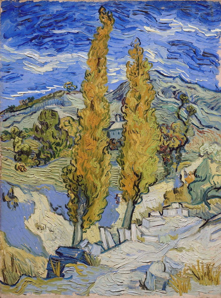 Two Poplars on a Hill, 1889