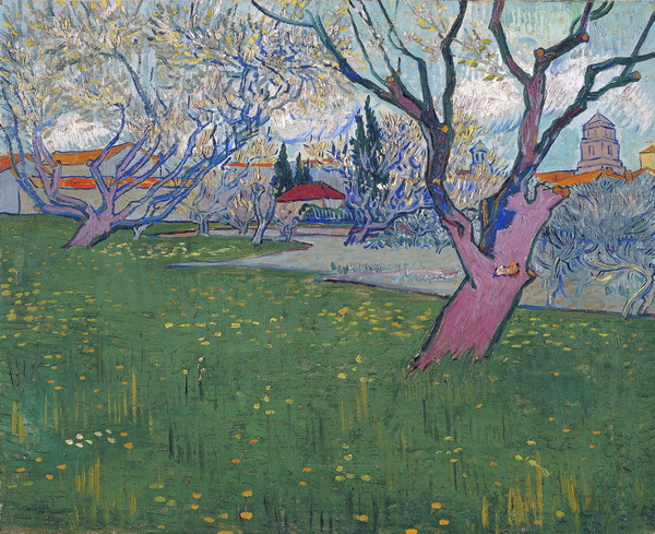 View of Arles with Trees in Blossom, 1889