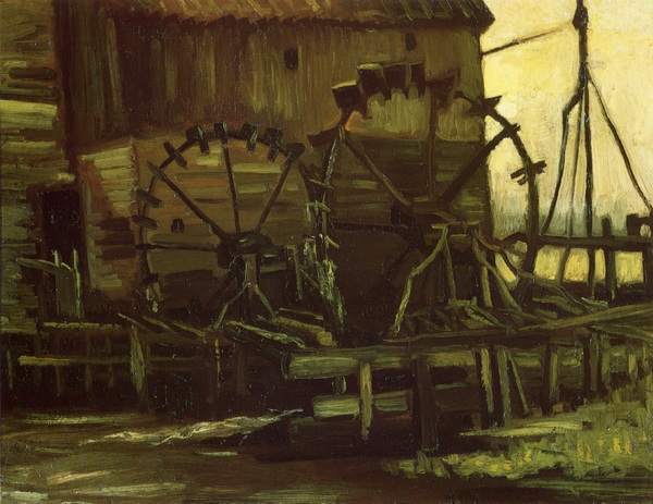 Water Wheels of Mill at Gennep, 1884