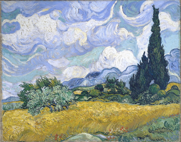 Wheat Field with Cypresses at the Haude Galline near Eygalieres, 1889 01