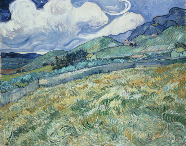 Wheat Field with Mountains in the Background, 1890