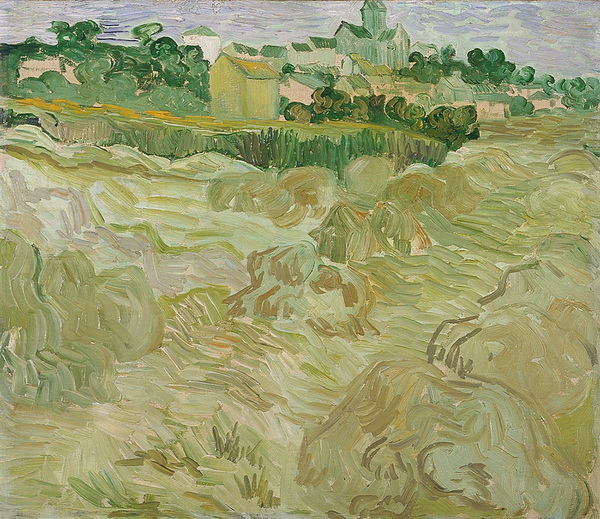 Wheat Fields with Auvers in the Background, 1890