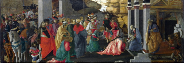 1. Adoration of the Magi (with Filippino Lippi) (1465 1467) (136 x 50) (London, National Gallery)