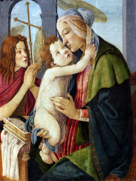 1505 Botticelli Madonna mit Kind und Johanneskaben anagoria