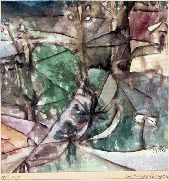 1913 Klee Leitungsstangen anagoria