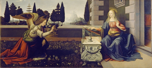 2. Annunciation (c.1472) (98 x 217) (Florence, Uffizi)