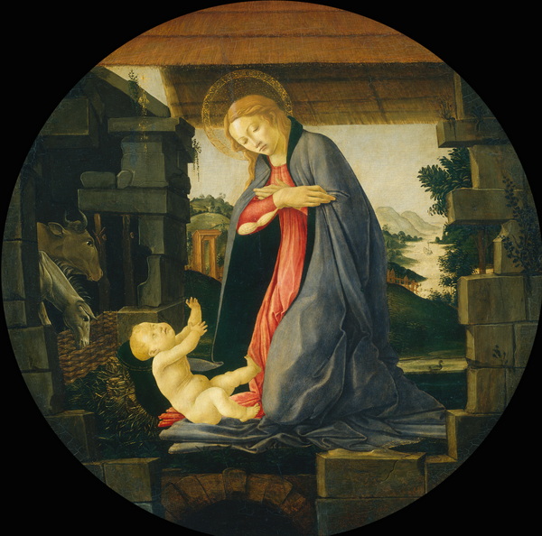 71. The Adoration of the Virgin Mary and the Christ Child (c. 1490) (Washington, National Gallery).