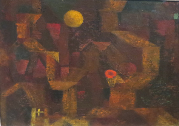 'Abstract Architectural Composition with Dark Yellow Ball' by Paul Klee, 1915
