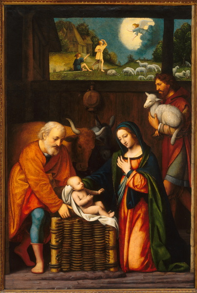 Adoration of the Christ Child (1520-1525) (New Orleans, Museum of Art)