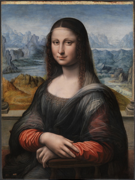 Attributed to Francesco Melzi. Copy of the Mona Lisa (1503-1516) (76 x 57) (Madrid, Prado)