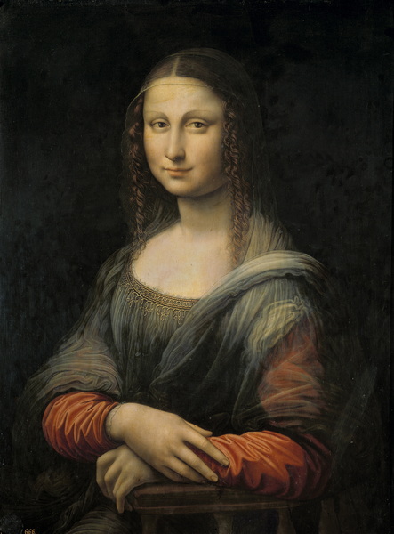 Attributed to Francesco Melzi. Copy of the Mona Lisa (between 1503 and 1516) (76 x 57) (Madrid, Prado)