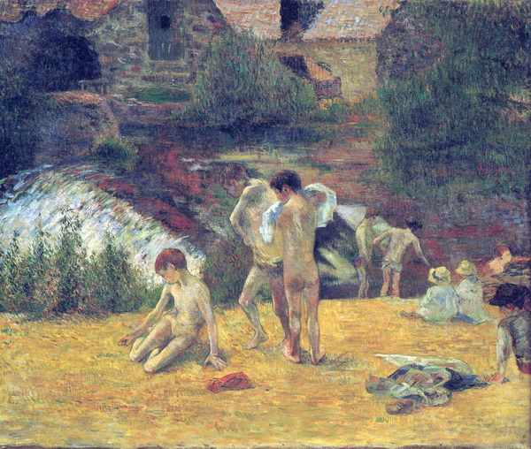 Bathing near the Mill of Bois d'Amour, Pont-Aven, 1886