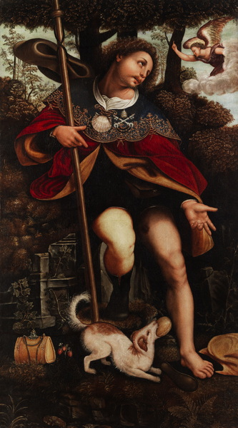 Cesare da sesto, polittico di san rocco, 1523, 07 rocco