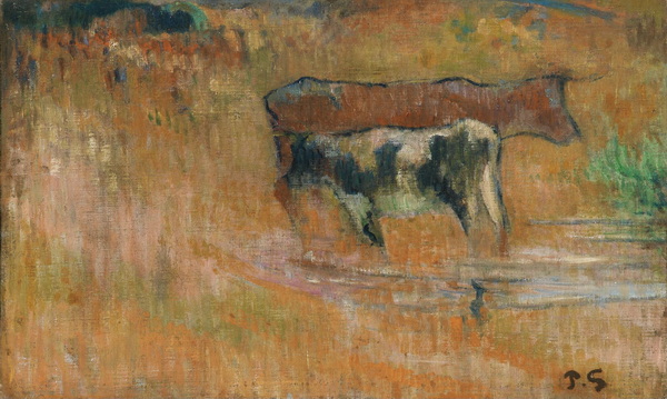 Cow and her Calf, 1888