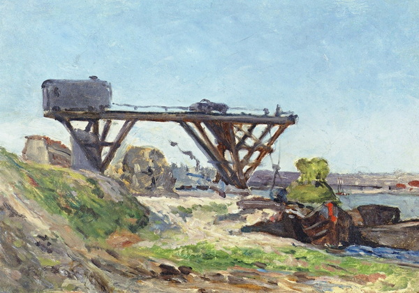 Crane on the Bank of the Seine, 1875