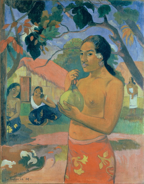 Eu Haere Ia Oe (Woman Holding a Fruit - Where Are You Going), 1893