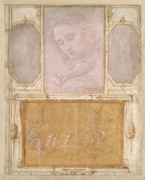 Giorgio Vasari with drawings by Filippino Lippi Botticelli, and Raffaellino del Garbo Page from Libro de Disegni