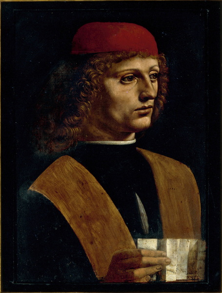 Leonardo da Vinci - Portrait of a Musician - Pinacoteca Ambrosiana